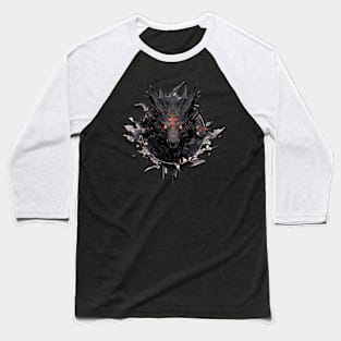 Mecha Tier Tiger Wolf Fuchs Drache Cyborg Baseball T-Shirt